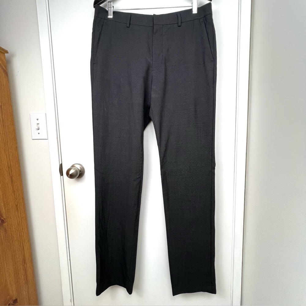 Bonobos Stretch Italian Wool Dress Pant 34/36 Brown/Black Career Professional